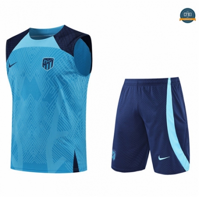 Cfb3 Camiseta Atletico Madrid Chaleco Pantalones Equipación Azul 2022/2023 C407