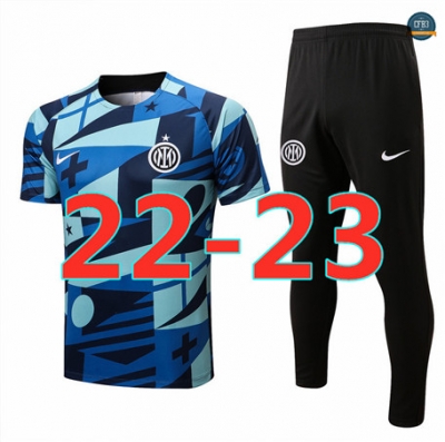 Cfb3 Camiseta Inter Milan + Pantalones Equipación Azul 2022/2023