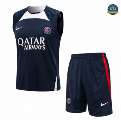 Cfb3 Camiseta Entrenamiento Paris PSG Chaleco + Pantalones Equipación Azul 2022/2023 f337