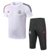 Cfb3 Camiseta Entrenamiento Real Madrid + Pantalones 3/4 Blanco 2020/2021