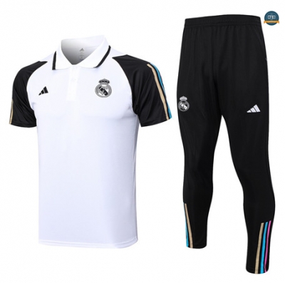 Nuevas Cfb3 Camiseta Entrenamiento Real Madrid + Pantalones Equipación Blanco 2023/2024 replicas