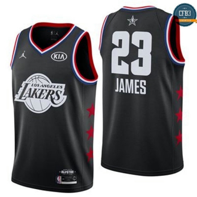 cfb3 camisetas LeBron James - 2019 All-Star Negro