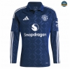 Hacer Camiseta Manchester United Segunda Equipación Manga Larga 2024/2025