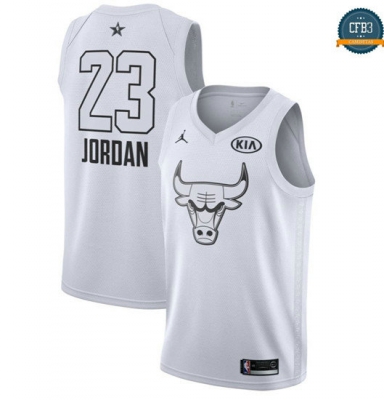 cfb3 camisetas Michael Jordan - 2018 All-Star Blanco