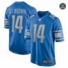 Nuevas Cfb3 Camiseta Amon-Ra St. Marrón, Detroit Lions - Azul