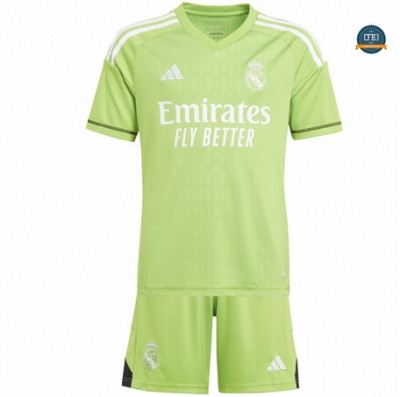 Cfb3 Camiseta Real Madrid Niño Portero Primera Equipación Verde 2023/2024