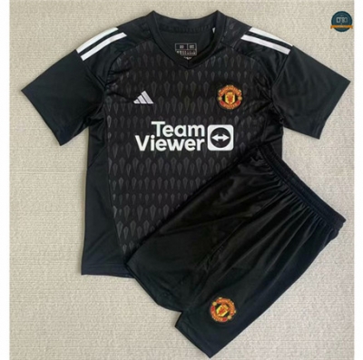 Camiseta futbol Manchester United Niño Equipación Portero Negro 2023/2024