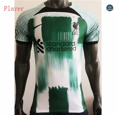 Venta Cfb3 Camiseta Liverpool Player Equipación Especial Verde/Blanco 2023/2024