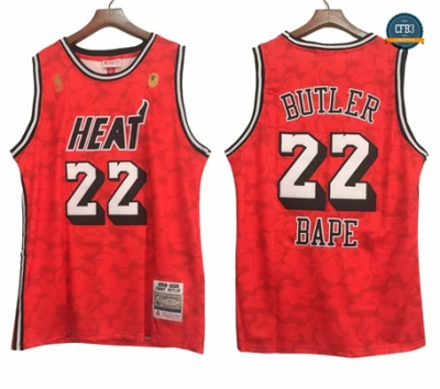 Cfb3 Camiseta Jimmy Butler, Miami Heat x Bape 'Red' - 2023
