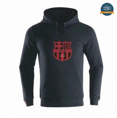 Cfb3 Camisetas B056 - Sudadera con Capucha Barcelona Negro 2019/2020