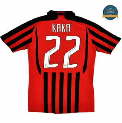 Camiseta 2007-08 AC Milan 1ª Equipación (22 KAKA)