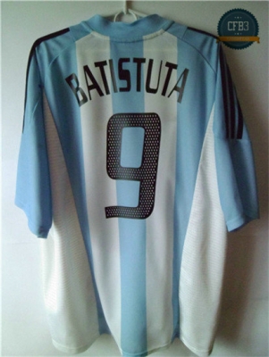 Camiseta 2002 Argentina 1ª Equipación (9 BATISTUTA)