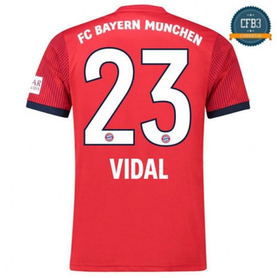 Camiseta Bayern Munich 1ª Equipación 23 Vidal 2018