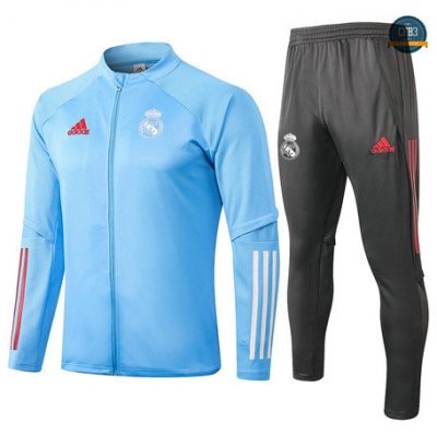 Cfb3 Chaqueta Chandal Niños Real Madrid Equipación Azul Claro 2020/2021