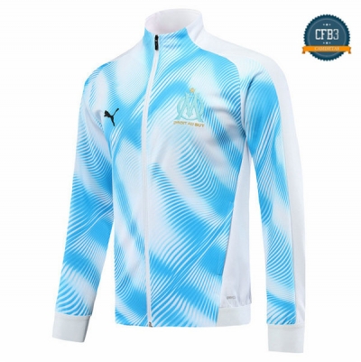 Cfb3 Camisetas Chaqueta Sudadera Marsella Azul Claro/Blanco 2019/2020