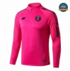 Cfb3 Camisetas Sudadera Cremallera Mitad PSG Rosa 2019/2020 Cuello Redondo