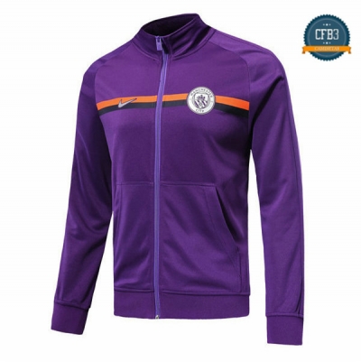 Cfb3 Camisetas Chaqueta Sudadera Manchester City Púrpura 2018/2019