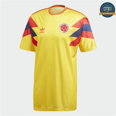 Camiseta 1990 Copa del Mundo Colombia Amarillo