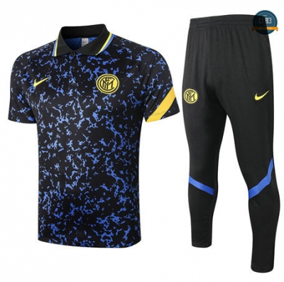 Cfb3 Camiseta Entrenamiento Inter Milan Polo + Pantalones Azul 2020/2021