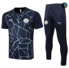 Cfb3 Camisetas Entrenamiento Manchester City + Pantalones Azul Oscuro 2020/2021