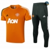 Cfb3 Camiseta Entrenamiento Manchester United + Pantalones Naranja 2020/2021