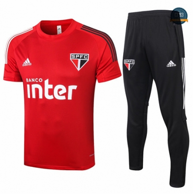 Cfb3 Camiseta São Paulo + Pantalones Rojo 2020/2021