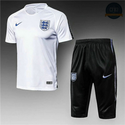 Camiseta Inglaterra Entrenamiento Blanco 2018-2019