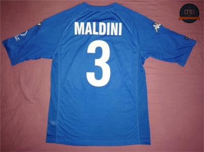 Camiseta 2000-2001-2002 Copa del Mundo Italia 1ª Equipación (3 Maldini)