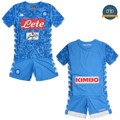 Camiseta Napoli 1ª Equipación Niños Azul 2018