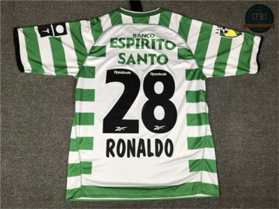 Camiseta 2003 Lisbon 1ª Equipación (28 Ronaldo)
