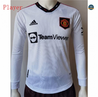 Cfb3 Camiseta Player Version Manchester United 2ª Equipación Manga Larga 2022/2023