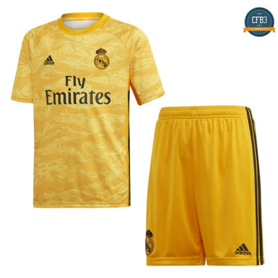 cfb3 Camisetas de Portero Niños Real Madrid 1ª Equipación Amarillo 2019/2020