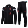 Venta Cfb3 Camiseta Chaqueta Chándal AC Milan Equipación Negro 2022/2023