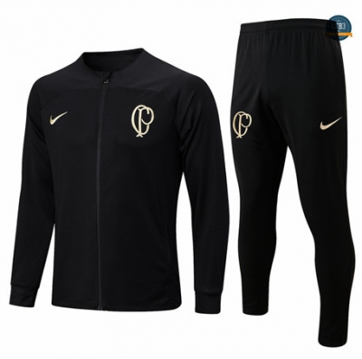 Comprar Cfb3 Camiseta Chaqueta Chándal Corinthians Equipación Negro 2023/2024