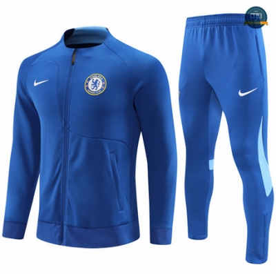 Nuevas Cfb3 Camiseta Chaqueta Chándal Niño Chelsea Equipación Azul 2022/2023