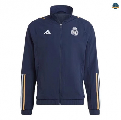 Diseñar Cfb3 Rompevientos Real Madrid Equipación Azul Profundo 2023/2024