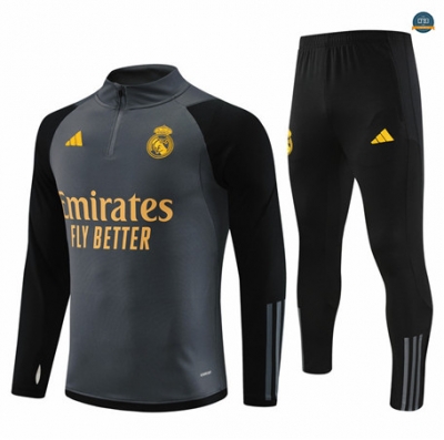 Comprar Cfb3 Chándal Niño Real Madrid Equipación Gris Oscuro 2023/2024