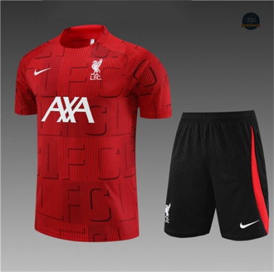 Crear Cfb3 Camiseta Entrenamiento Liverpool Niño + Pantalones Equipación Rojo 2023/2024