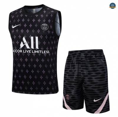 Comprar Cfb3 Camiseta Entrenamiento Paris Paris Saint Germain Chaleco Pantalones Equipación Negro 2023/2024