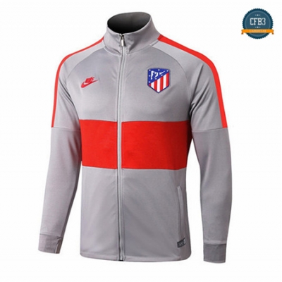 Cfb3 Camisetas D209 Chaqueta Atletico Madrid Gris/Rojo 2019/2020