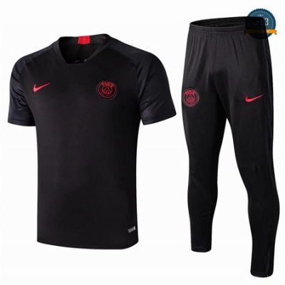 Cfb3 Camisetas D154 Entrenamiento PSG Negro 2019/2020 Cuello V