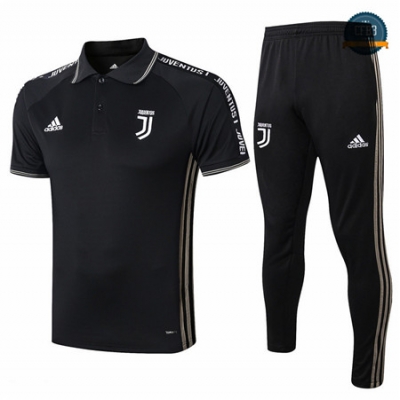 Cfb3 Camisetas D189 Entrenamiento Juventus Negro/ banda Blanco POLO 2019/2020