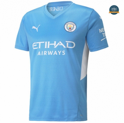 Cfb3 Camisetas Manchester City 1ª Equipación Azul 2021/2022