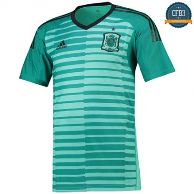 Camiseta España 1ª Equipación Portero Verde 2018-2019