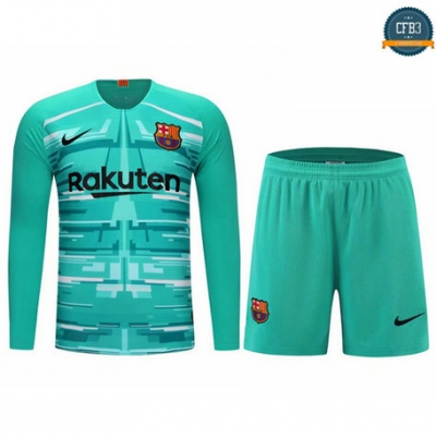 Cfb3 D150 Portero Barcelona + Pantalones Verde 2019/2020