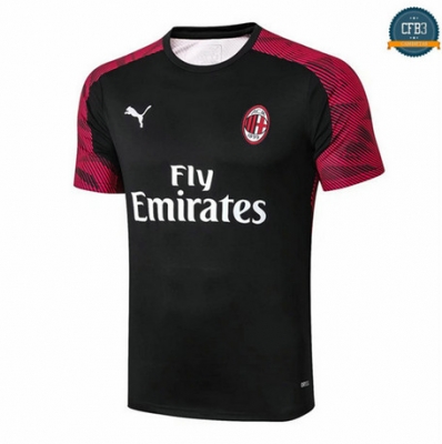 Cfb3 D230 Camiseta AC Milan Pre-Match Rojo Foncé/Negro 19/21