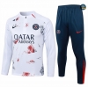 Diseño Chándal Fútbol Paris Saint Germain Equipación 2024/2025 Blanco