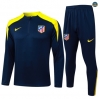 Diseñar Chándal Fútbol Atletico Madrid Equipación Azul marino/amarillo 2025/2026