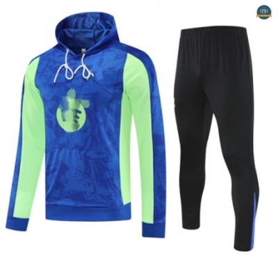 Outlet Sudadera con Capucha Barcelona Equipación Azul/negro/verde 2025/2026