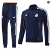 Replicas Chaqueta Chándal Fútbol Real Madrid Equipación Azul marino/Blanco/amarillo 2025/2026